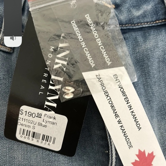 Frank Lymon Blue Denim Size Small Jeans Beaded - Picture 6 of 6